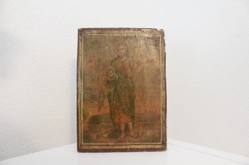 Antike holzikone johannes der - antike,