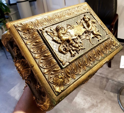 Antike rokoko holz schatulle - rokoko,