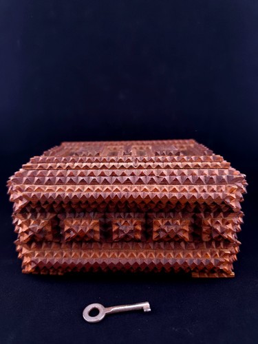 Tramp art schatulle antik - antik,