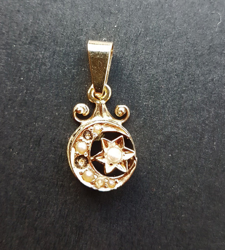 Gold anhänger antik 19jh - gold,