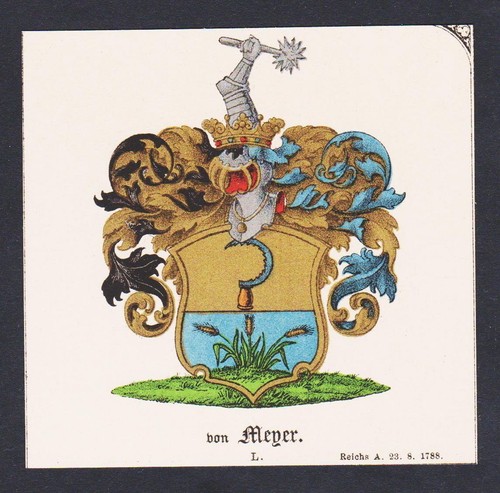 Von meyer wappen - 19.jh.,