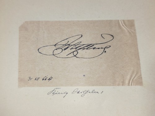 Autogramm könig wilhelm - könig,