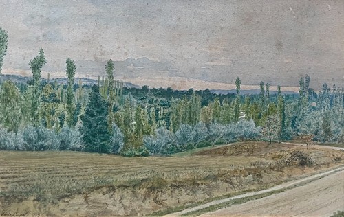 Antikes aquarell signiert - antikes,