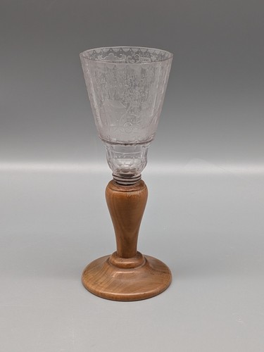 Antiker böhmischer glas pokal - antiker,