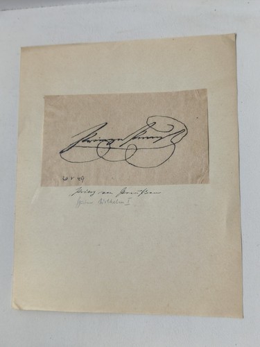 Autogramm prinz von preußen - autogramm,