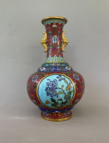 Cloisonné vase china 19 - cloisonné,