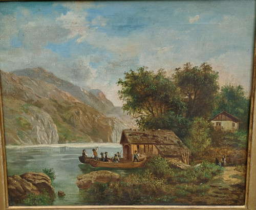 Lanschafts gemälde mit - lanschafts,