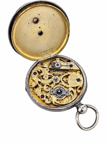 Antike silbertaschenuhr mm - antike,