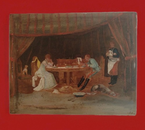 Antikes gemälde öl - antikes, (skizze)