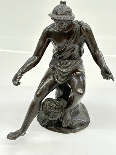 Antike bronzefigur der poet - antike,