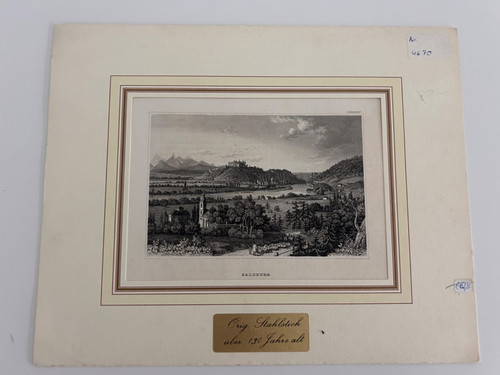 Antiker original stahlstich - antiker,