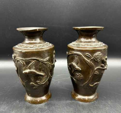 Vasen bronze japan jh - japan,