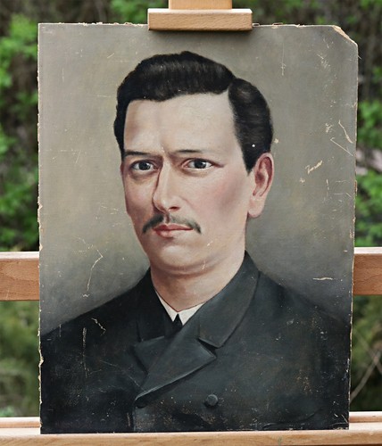 Antikes männerporträt - männerporträt, 19