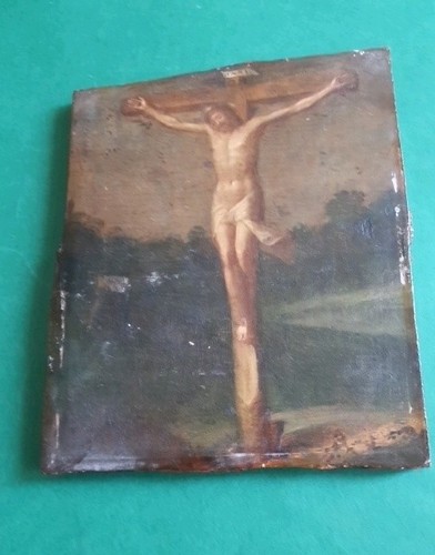Gemälde christus kreuz öl - gemälde,