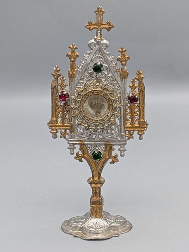 Reliquiar ostensorium neugotik - reliquiar,